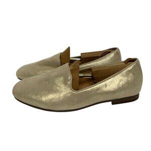 Vionic Willa II Women's Shoes Slip on Flat Gold Leather Loafer Size 11 NEW